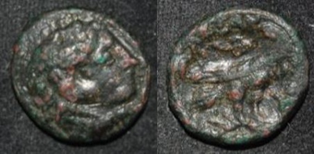 Makedon Alexander III 336-323 BC AE 16 Eagle Tbolt Crescent O-R.jpg