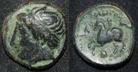 Makedon Philip II 359-336 BC AE 17 Horse Rider  LEFT-LEFT facing RARE.jpg