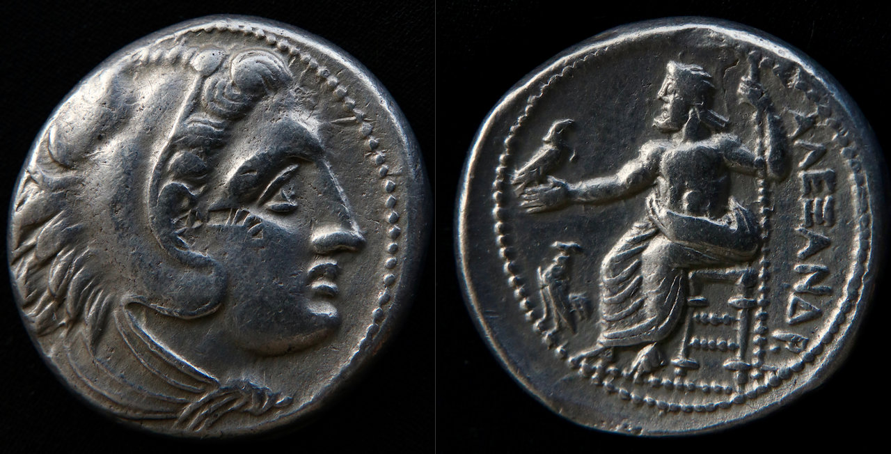 Makedonien – Alexander, Tetradrachme, Herakles Zeus (neu).png