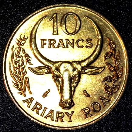 MALAGASY REPUBLIC 10 Francs 1970 obverse 40.jpg