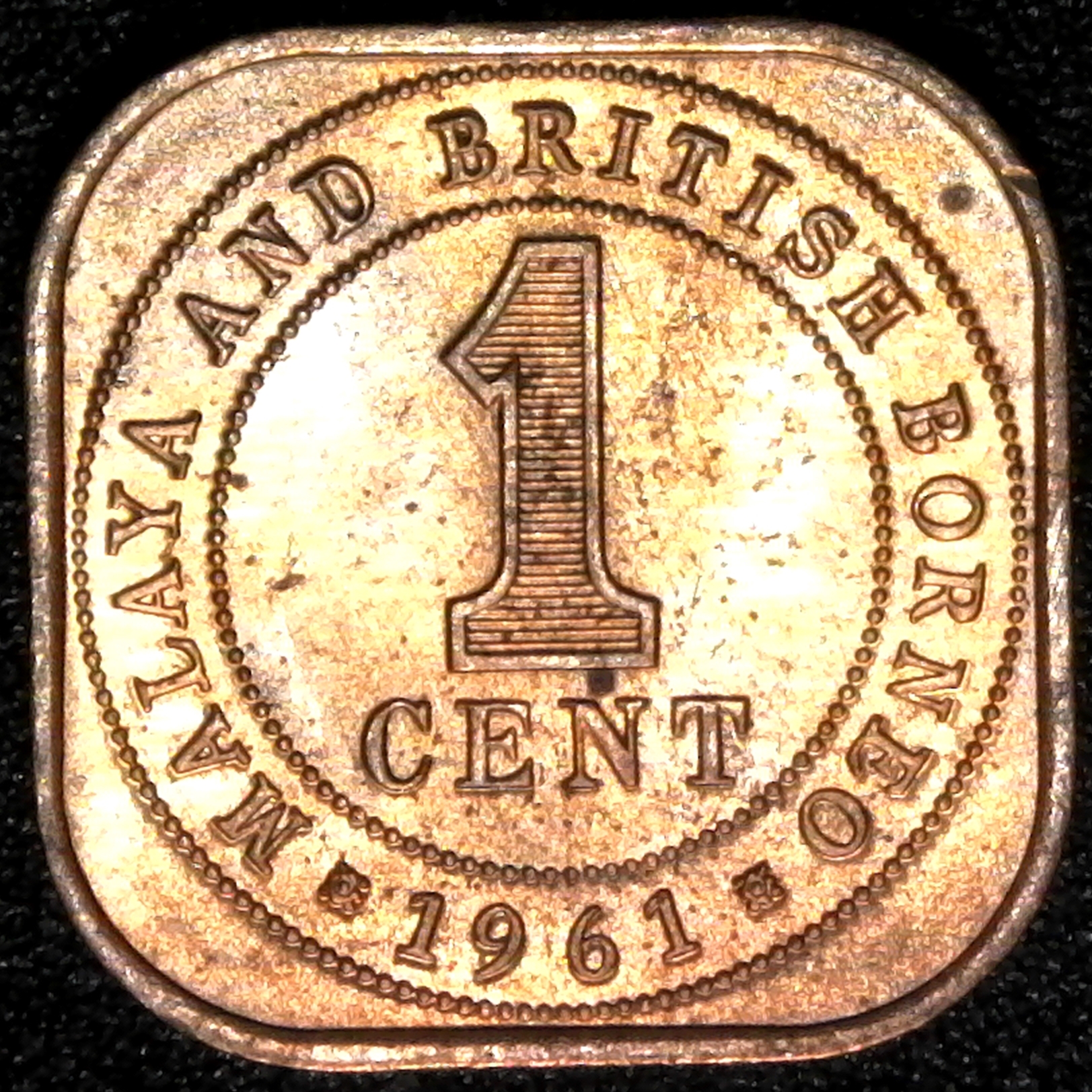 Malaya & British Borneo; Cent 1961 Elizabeth II KM#5 rev.jpg