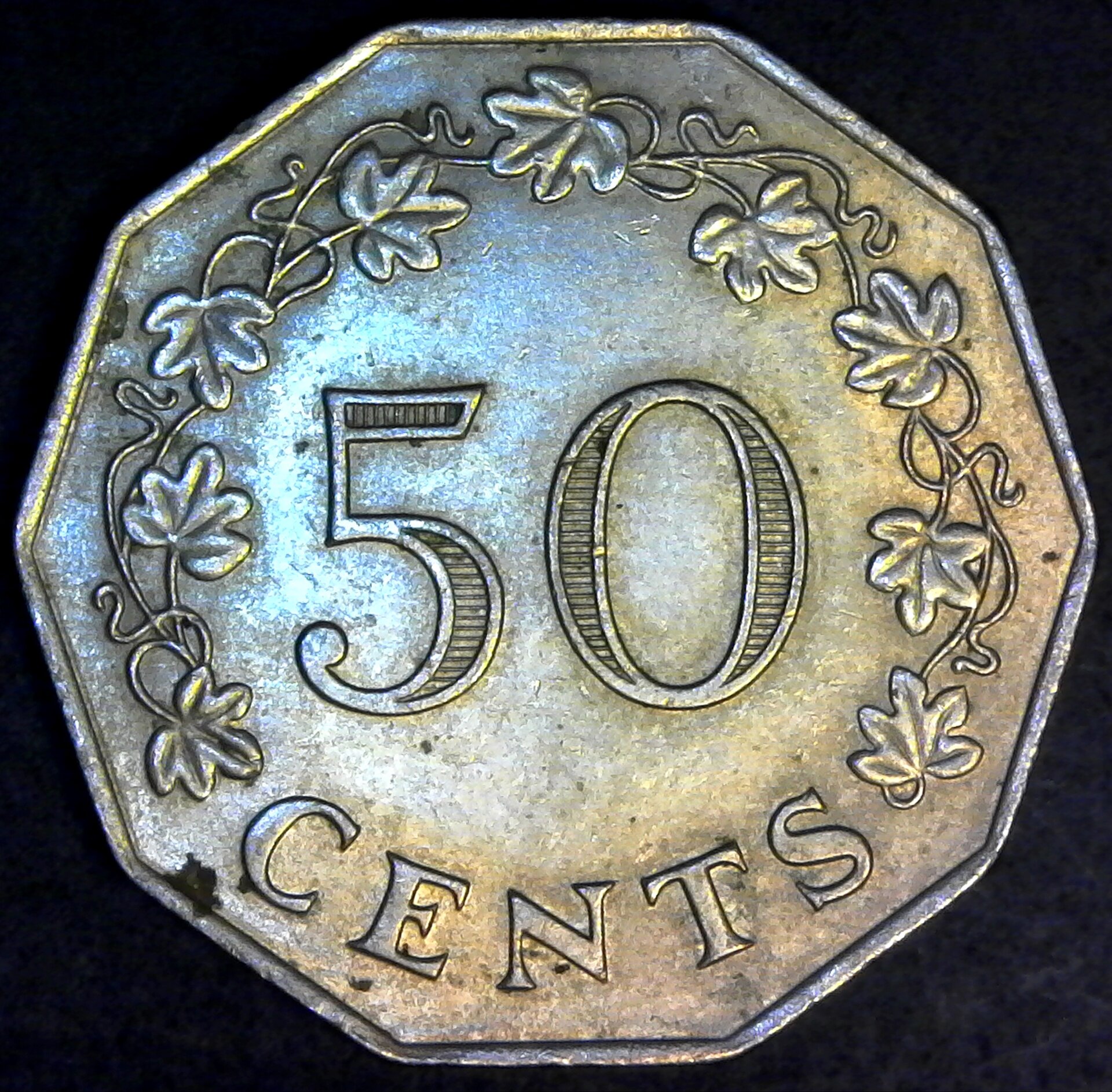 Malta 50 Cents 1972 rev.jpg