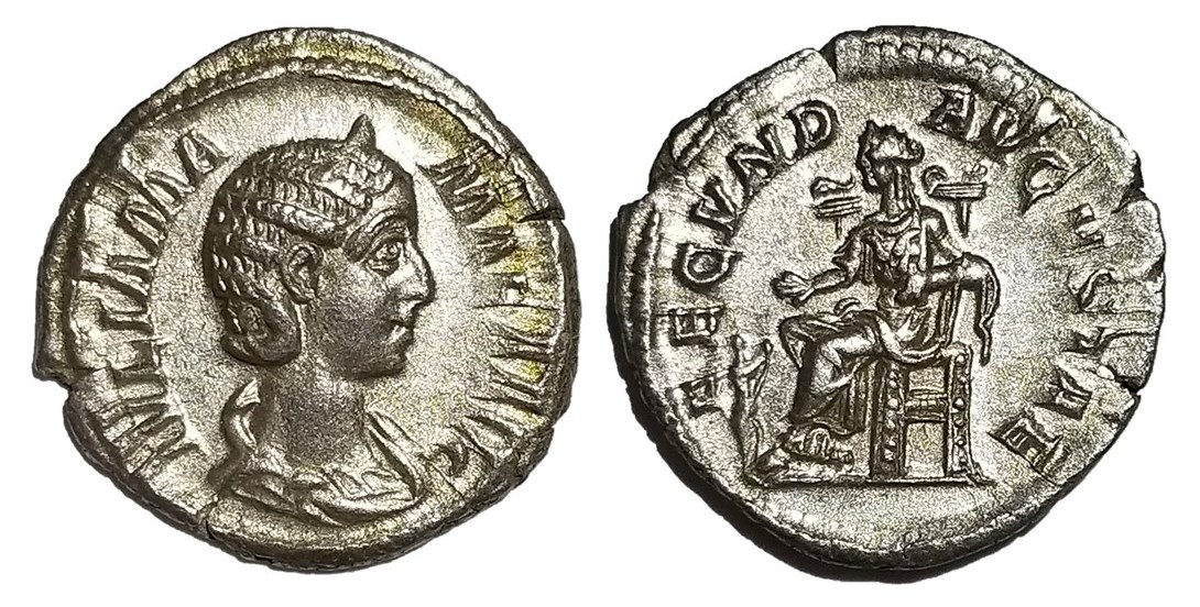 Mamaea FECVND AVGVSTAE seated Denarius.jpg