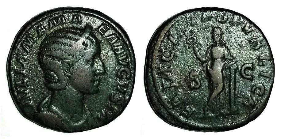 Mamaea FELICITAS PVBLICA standing sestertius.jpg