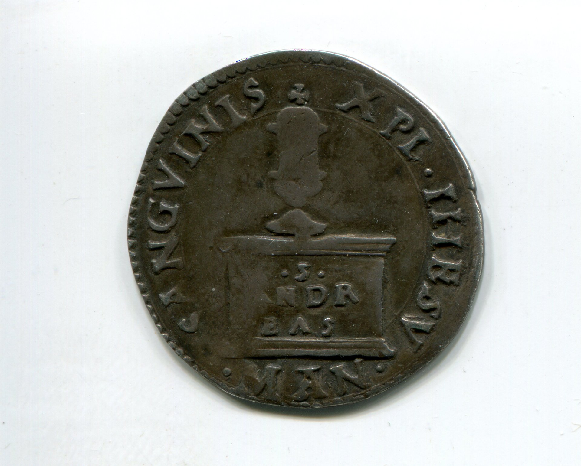 Mantua Federico II Mezzo Testone nd (1519-30) rev  505.jpg