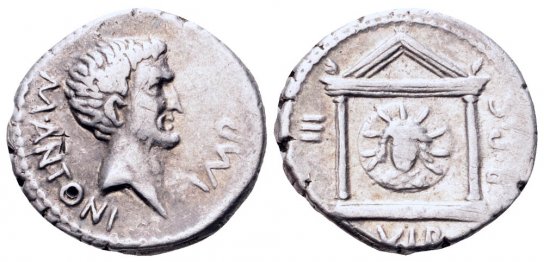 Marc Antony AR denarius Military mint.jpg