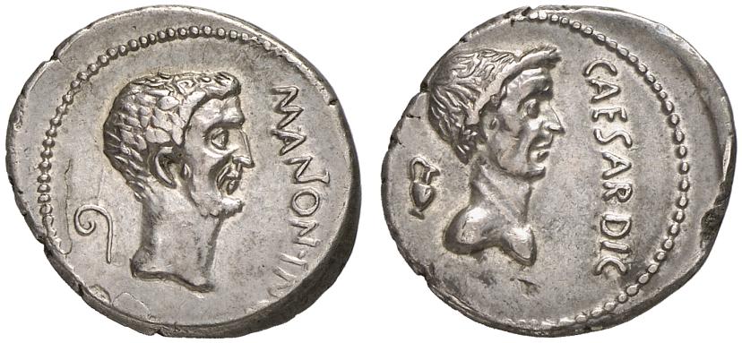 Marc Antony Denarius Caesar Rev Stacks 2011.jpg