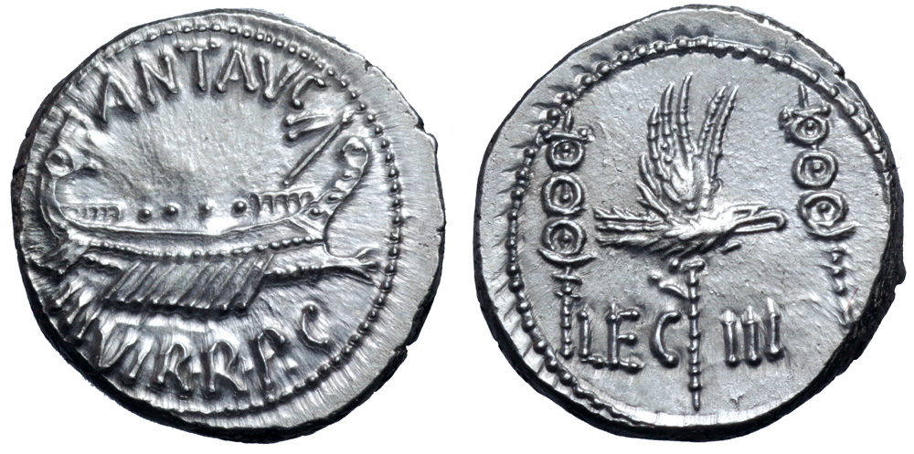Marc Antony Denarius Leg III 544-15 Roma 2017.jpg
