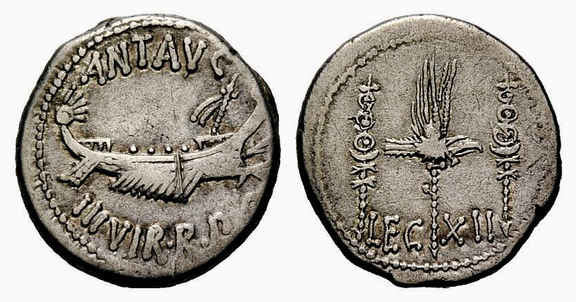 Marcus Antonius denarius galley LEGIO XII - OBV-REV - original  - 1.jpeg