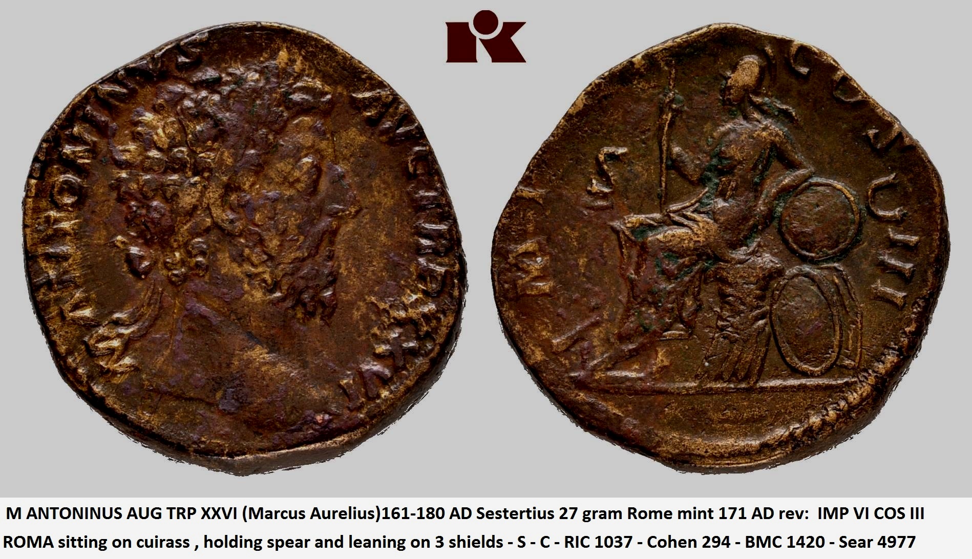 Marcus Aurelius 161-180 AD Sestertius.jpg