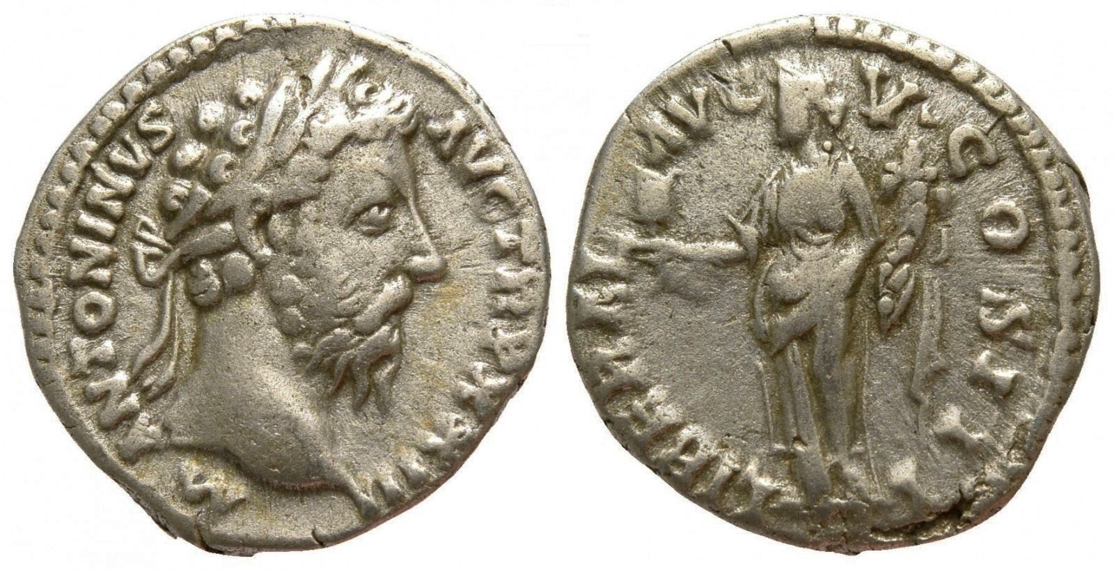 Marcus Aurelius LIBERAL AVG V COS III denarius Savoca.jpg