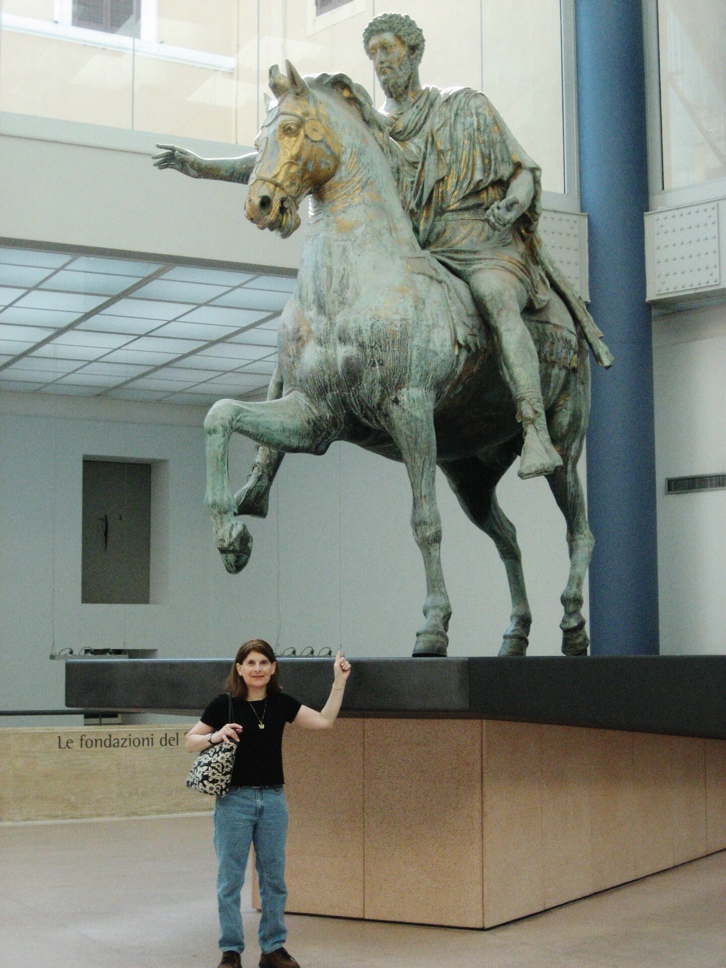 Marcus Aurelius on horse Rome 2008 w. DML 2.JPG