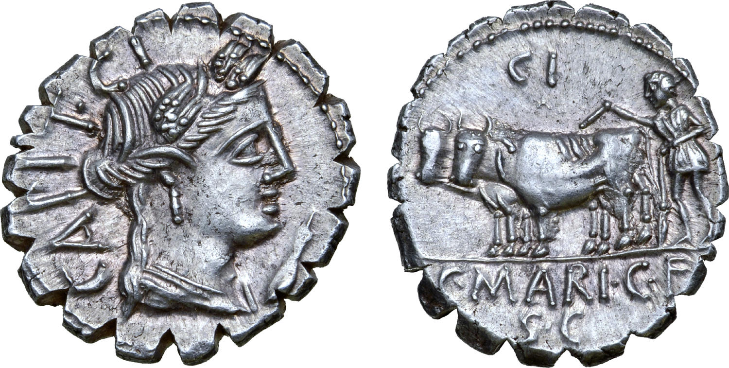 Marius Capito Cr. 378 die match 2, Roma 18, Lot 862,  29 Sep 2019.jpg