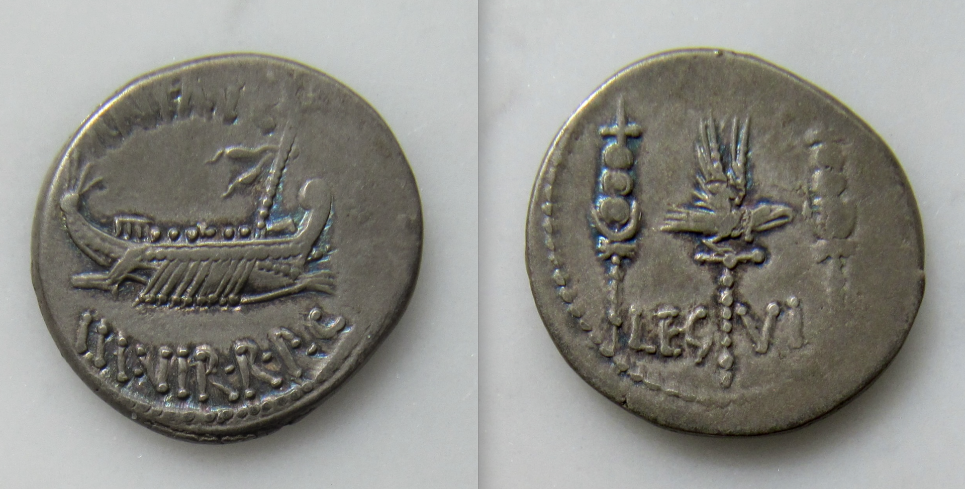 Mark Anthony Marcus Antonius Legionary denarius LEG VI- OBV:REV - GP - 2023.png