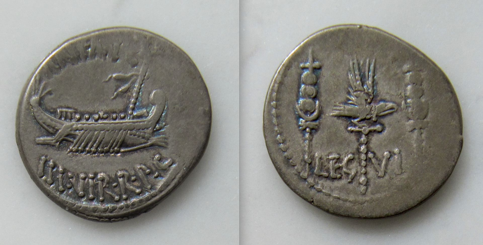 Mark Anthony Marcus Antonius Legionary denarius LEG VI- OBV:REV - GP - 2023.png