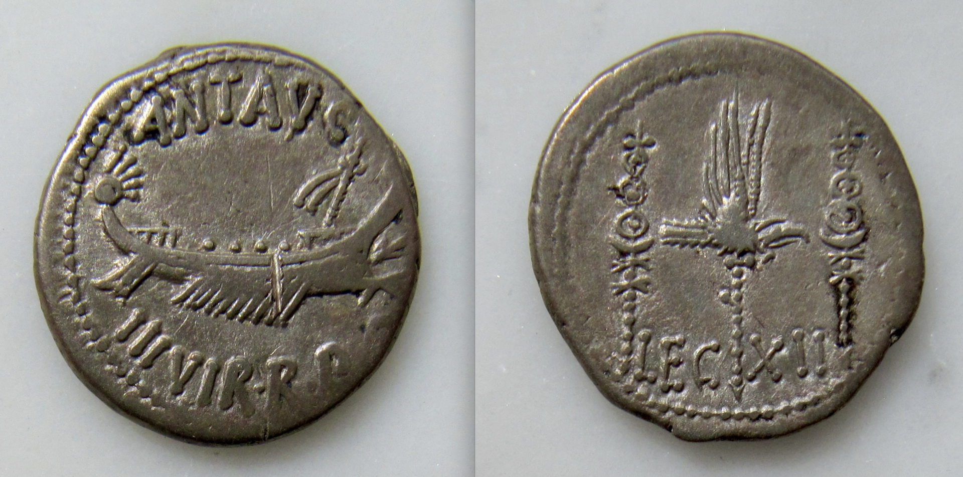 Mark Anthony Marcus Antonius Legionary denarius LEG XII- OBV:REV - GP - 2023.png