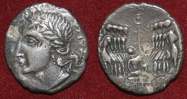 Marsic Confederation denarius 90-88 BCE Corfinium - obv-rev.jpg