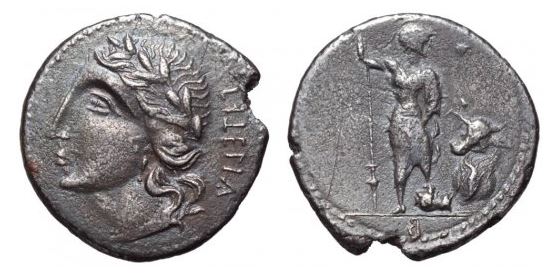 Marsic denarius 89 BCE Bovianum-Asernia-Samnia HN Italy 407 Sear 230 SCARCE.JPG