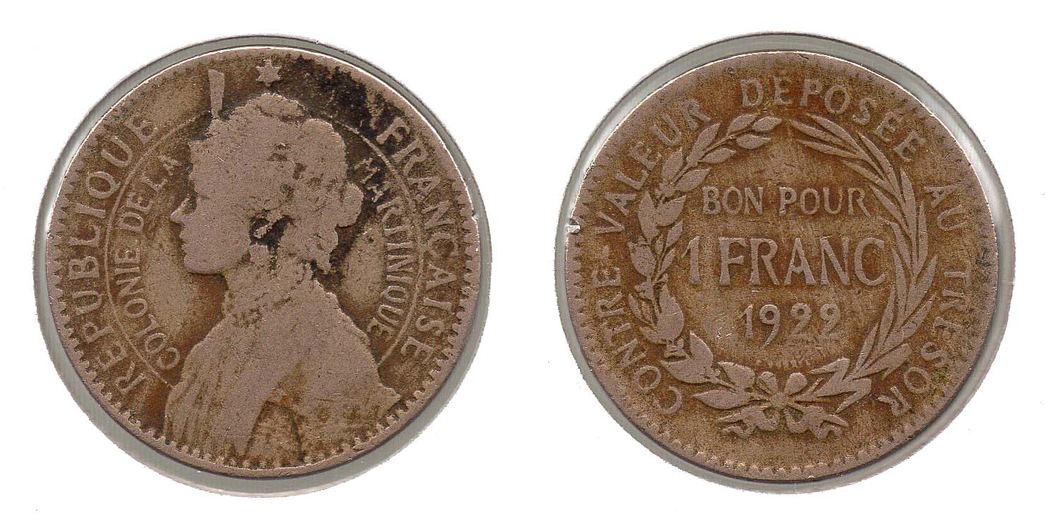 Martinique - 1 Franc - 1922.jpg