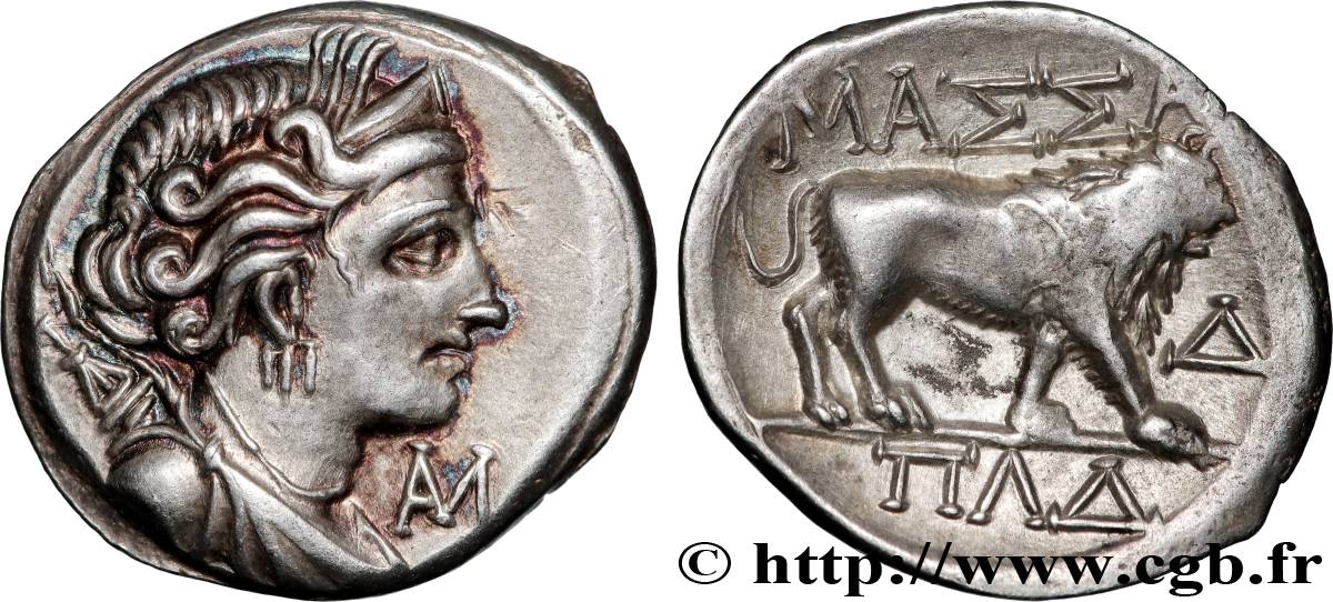 Massalian Silver Tetrobol (minted in Massalia sometime between 121 and 82 BCE).jpg