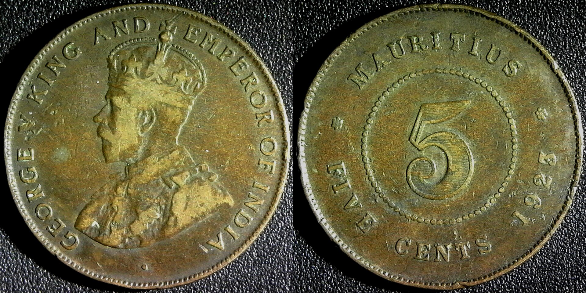 Mauritius Five Cent 1923 obverse-side.jpg