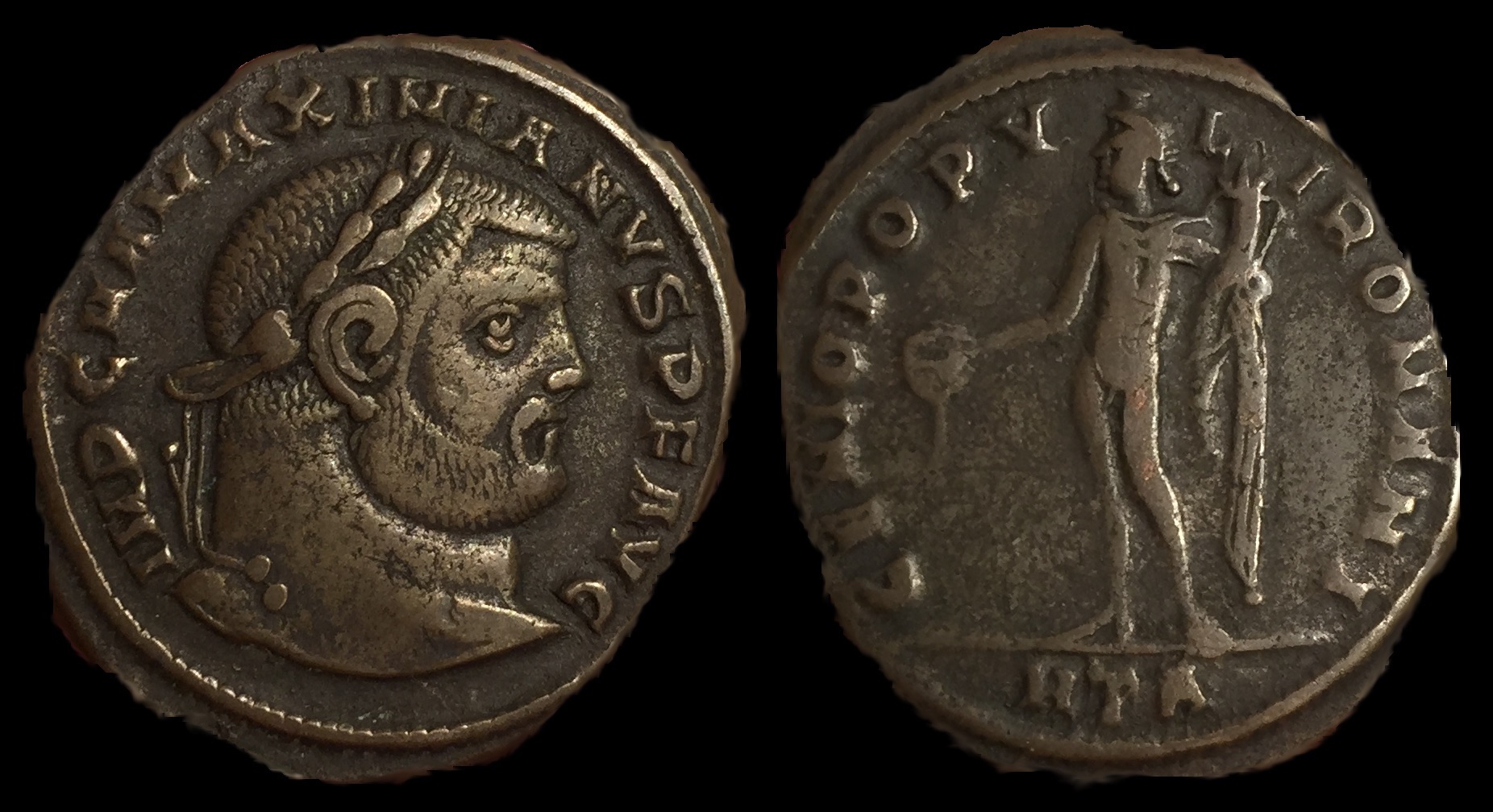 Maximanius 297-298 AD Mintmark HTA.jpg