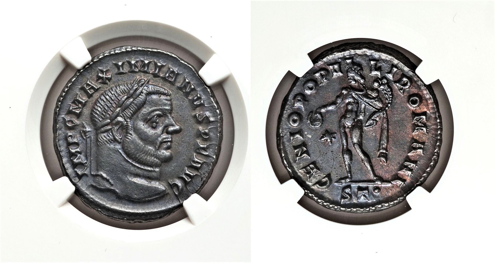 Maximian, AD 295-299, 11.97 gm, 29 mm, 6 h, Ticinum Mint, 2nd Officina, RIC 33b, Sear 13250.jpg