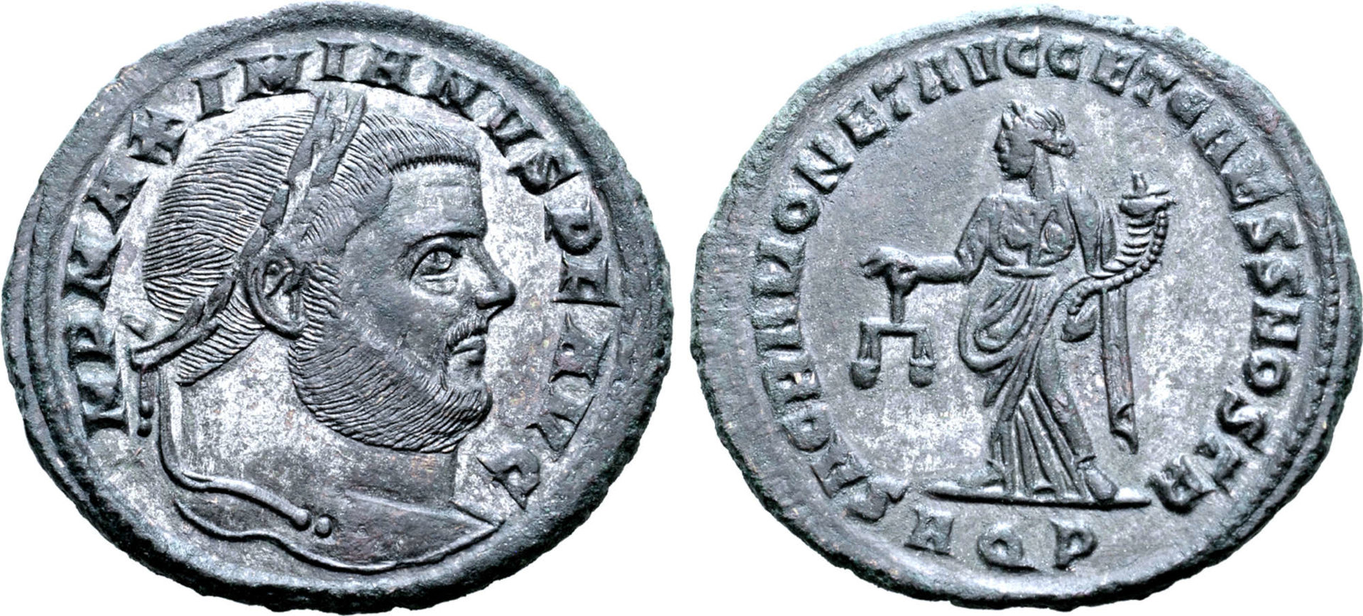 Maximian, AD 300, Aquileia, 1st Officina, 9.87 gm, 28 mm, 11h, RIC 29b.jpg