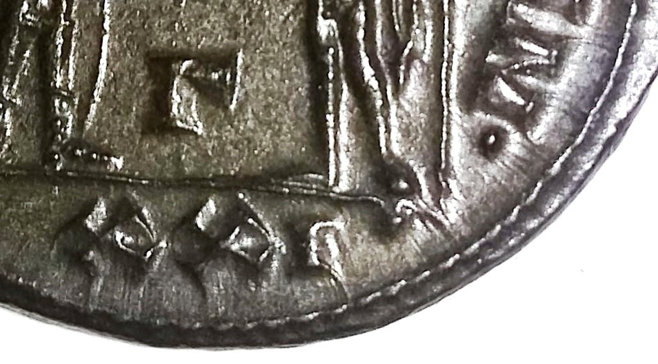 Maximian CONCORDIA MILITVM antoninianus exergue.jpg