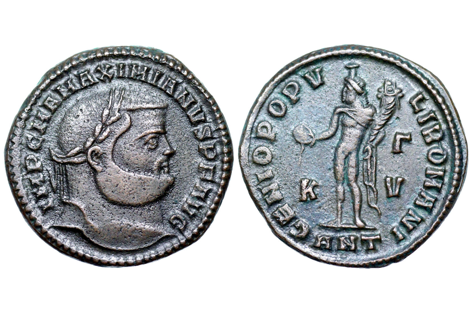 Maximianus GENIO POPVLI ROMANI from Antioch.png
