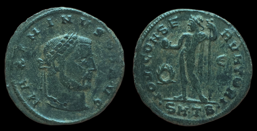 Maximinus II, Follis, IOVI CONSERVATORI, -SM-TS-.png