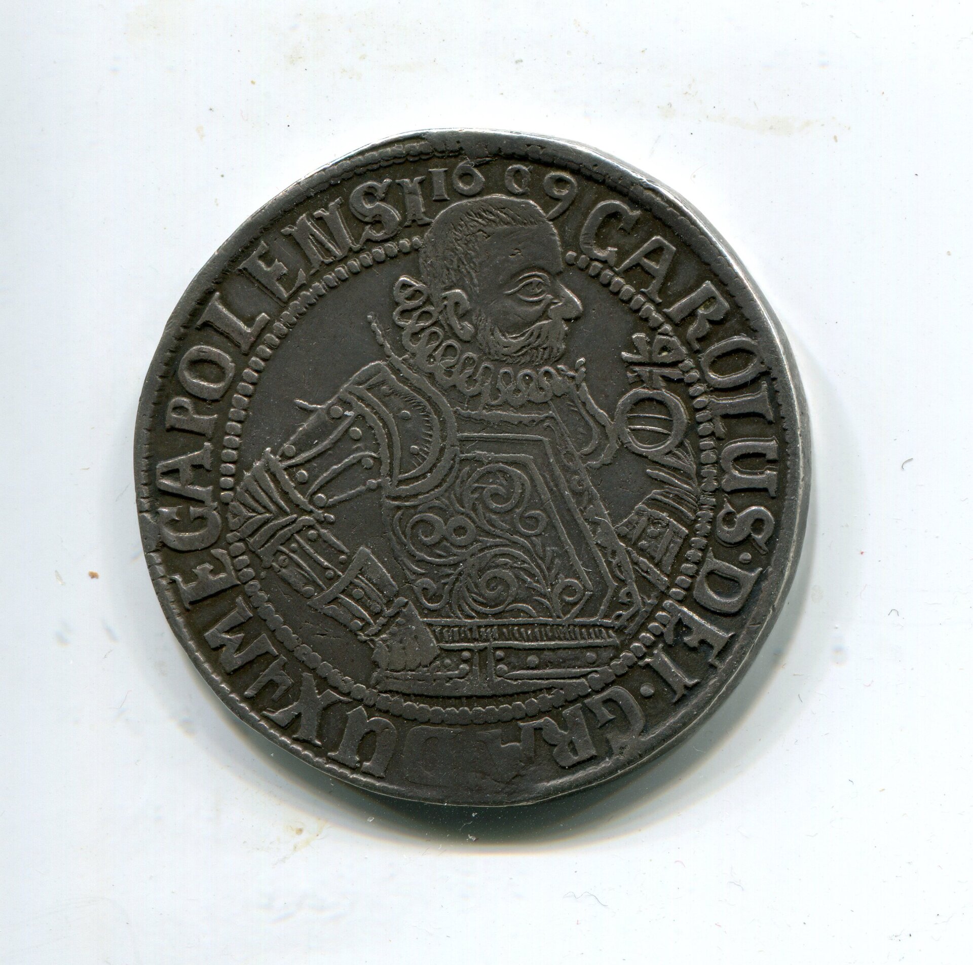 Meck-Gustrow Karl I Taler 1609 LD obv 006.jpg