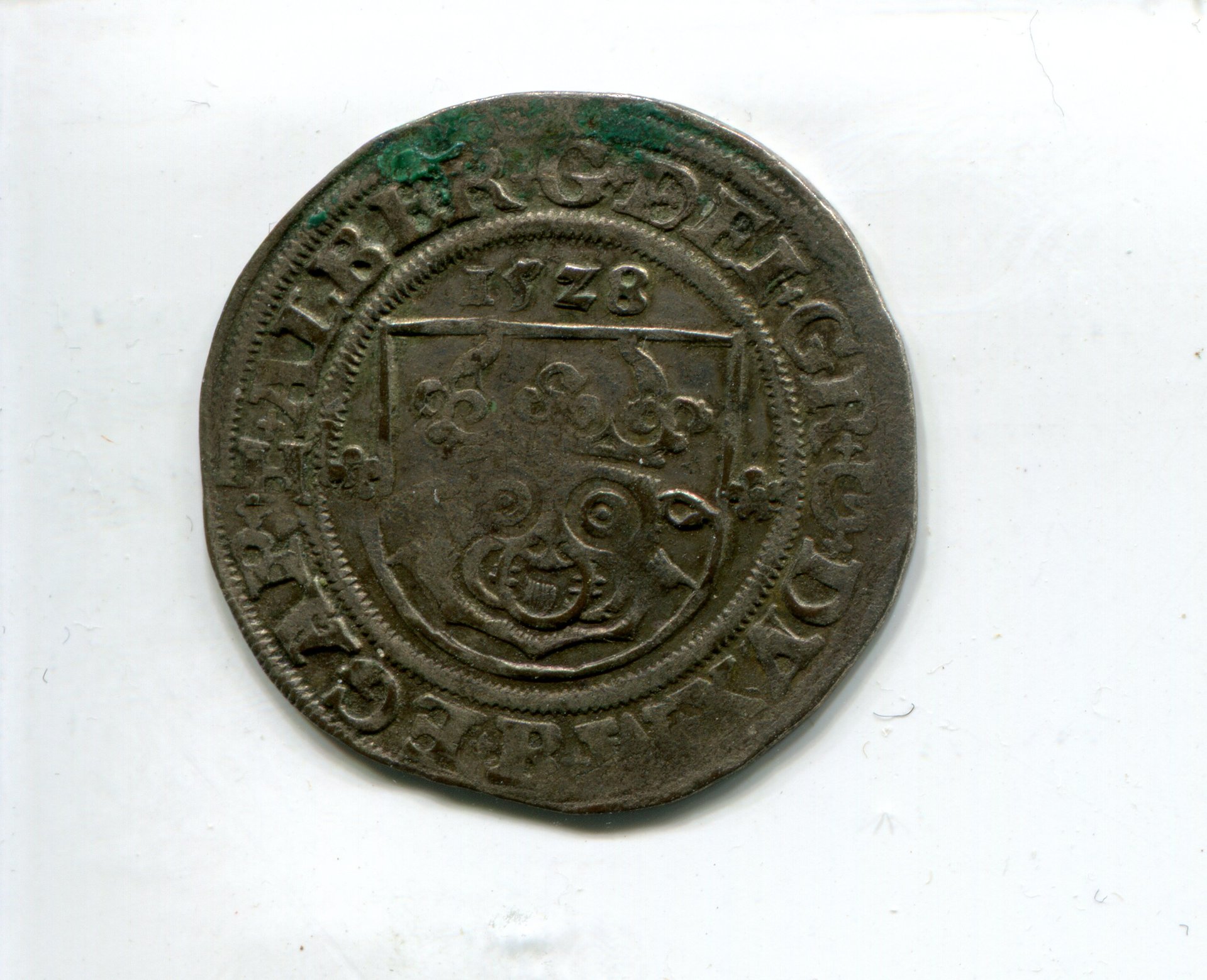 Mecklenburg Albrecht VII Groschen 1528 obv  220.jpg