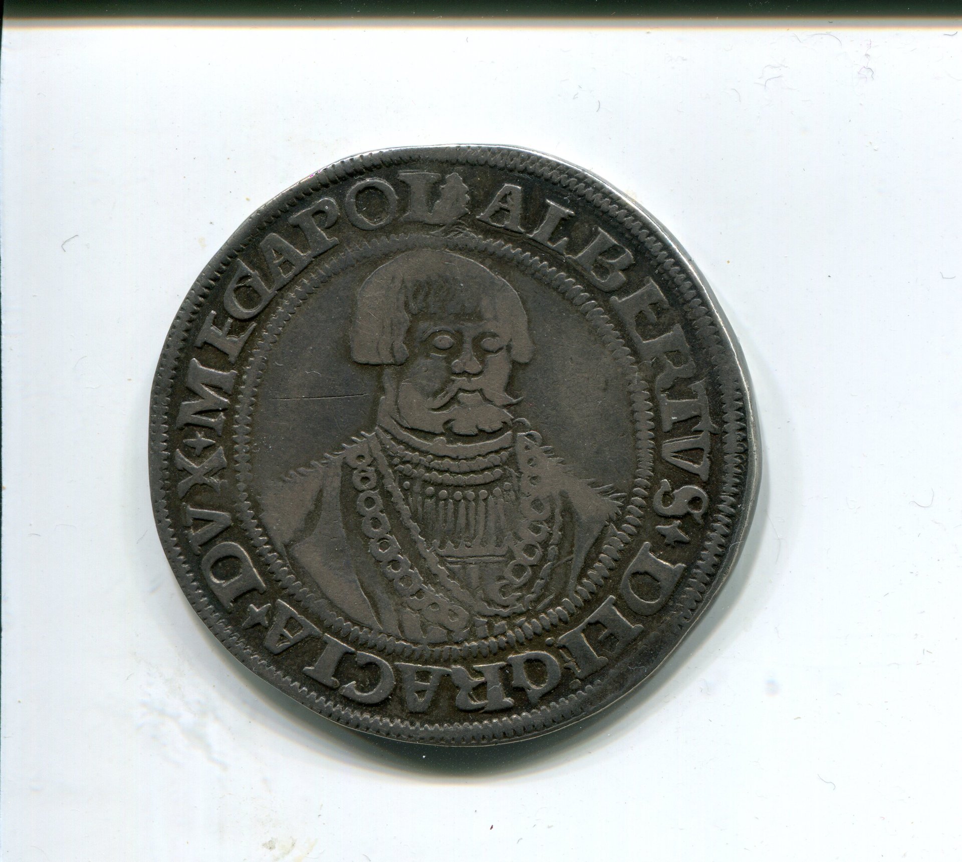 Mecklenburg Albrecht VII Taler 1543 LD obv 702.jpg
