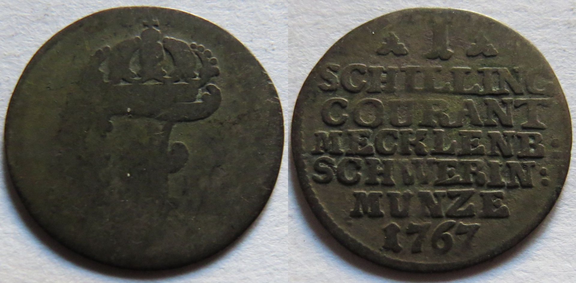 Mecklenburg-Schwerin 1 Schilling Courant 1767 Frederick II copy.jpg