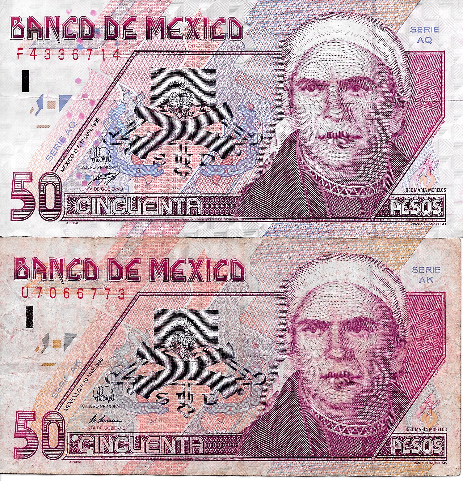 Mexican currency, 50 pesos front.jpeg