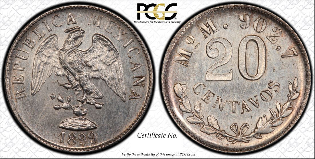 Mexico - 1899 20 Centavos PCGS.png