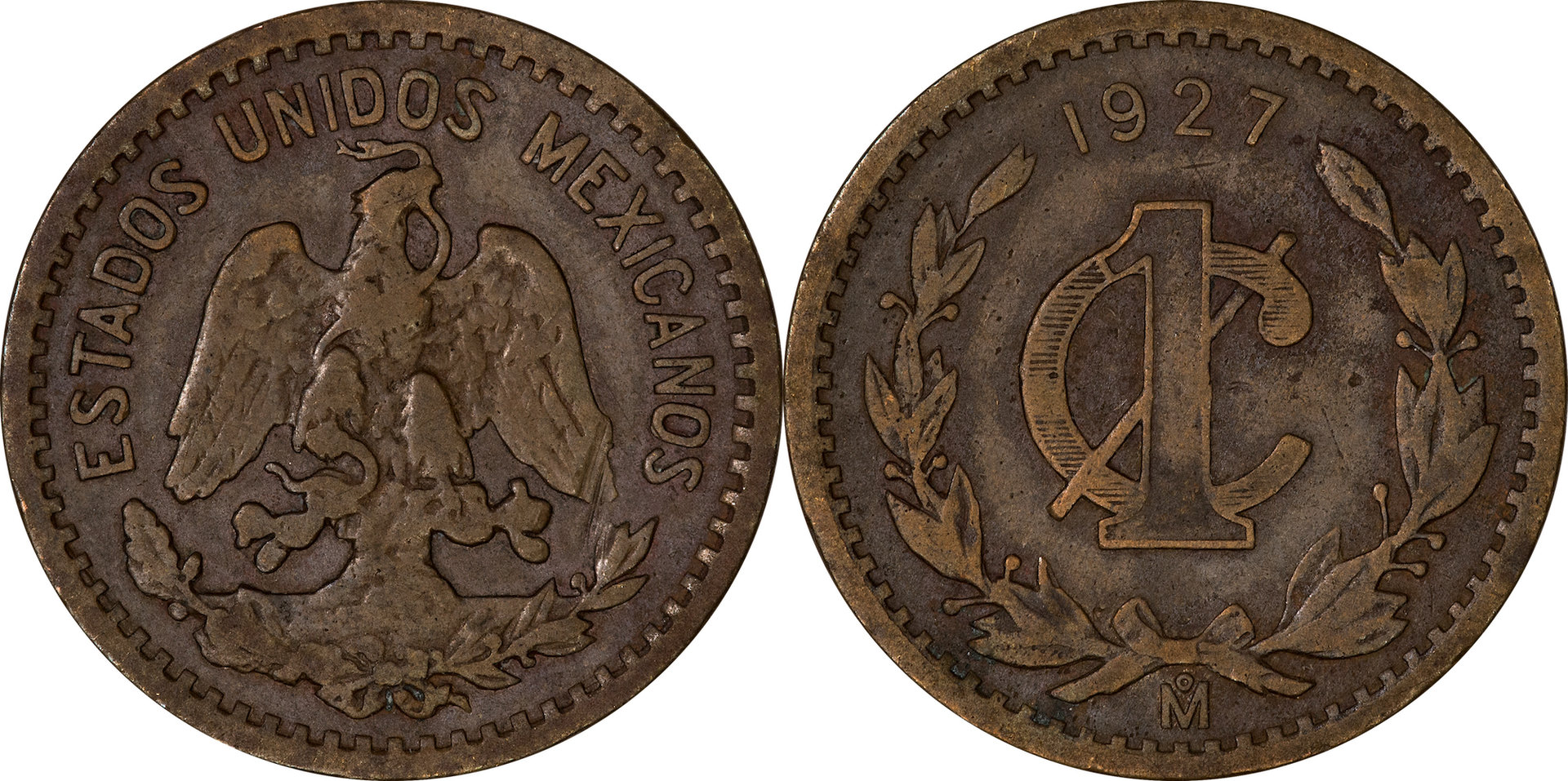 Mexico - 1927 1 Centavo 2.jpg
