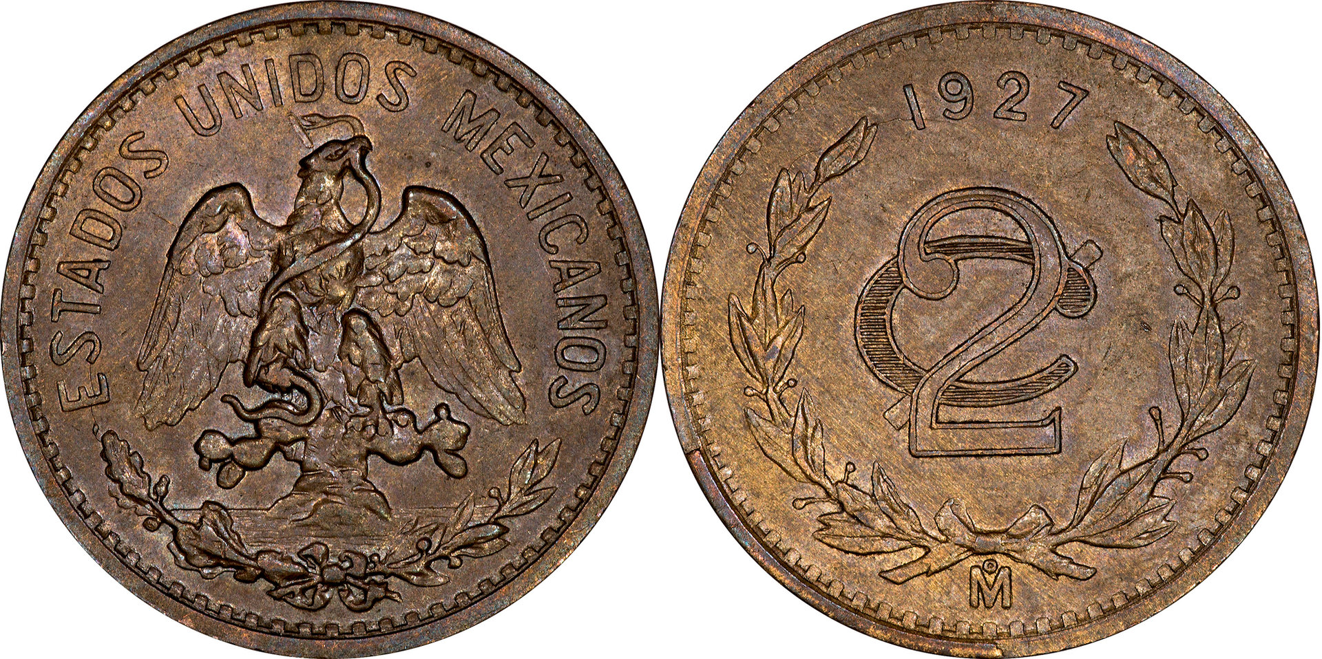 Mexico - 1927 2 Centavos.jpg