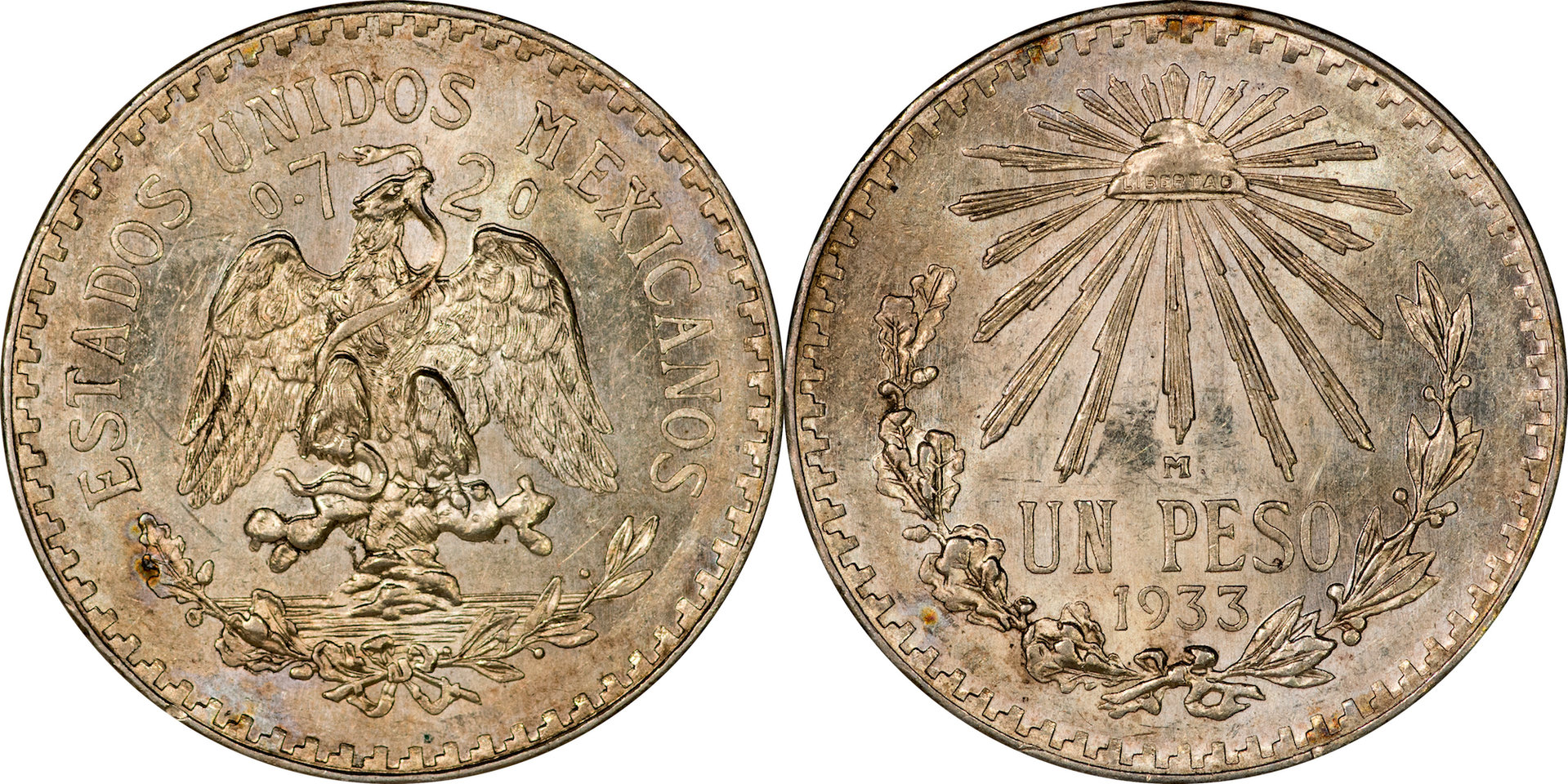 Mexico - 1933 1 Peso 2.jpg