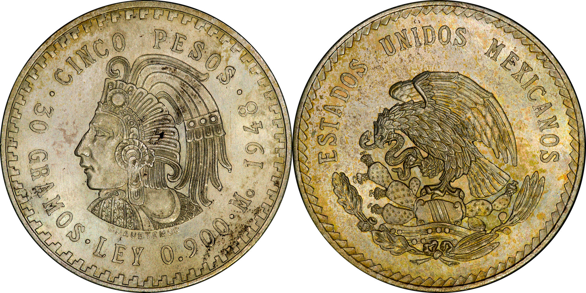 Mexico - 1948 5 Pesos 7.jpg