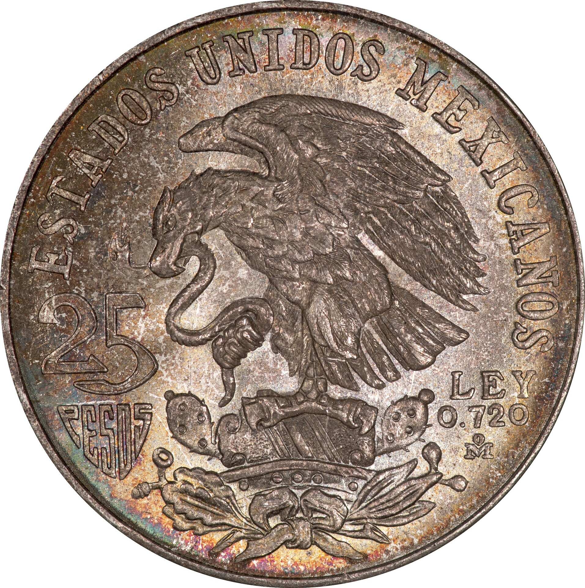 Mexico - 1968 25 Pesos - Reverse.jpg