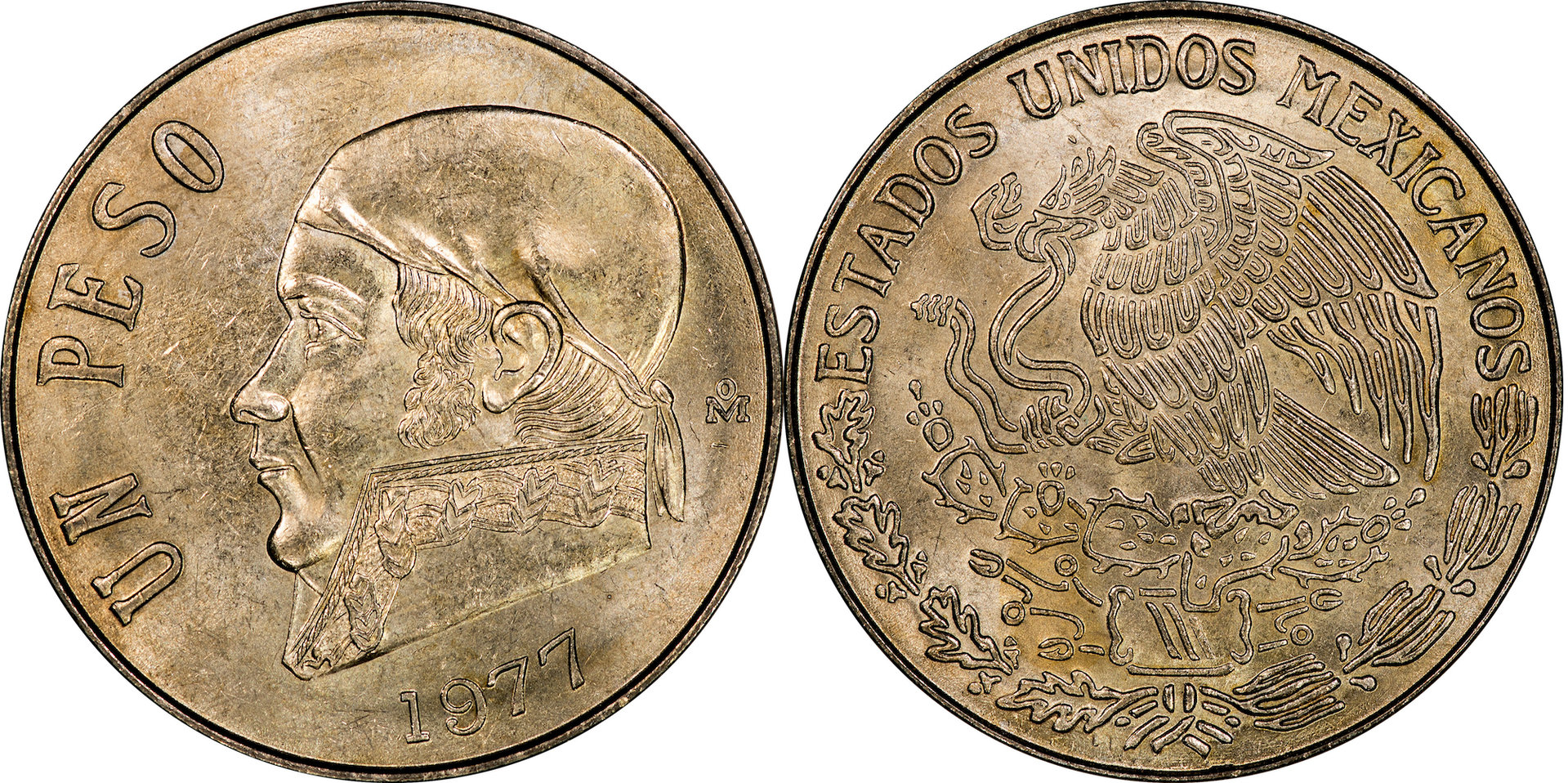 Mexico - 1977 (Thin Date) 1 Peso.jpg