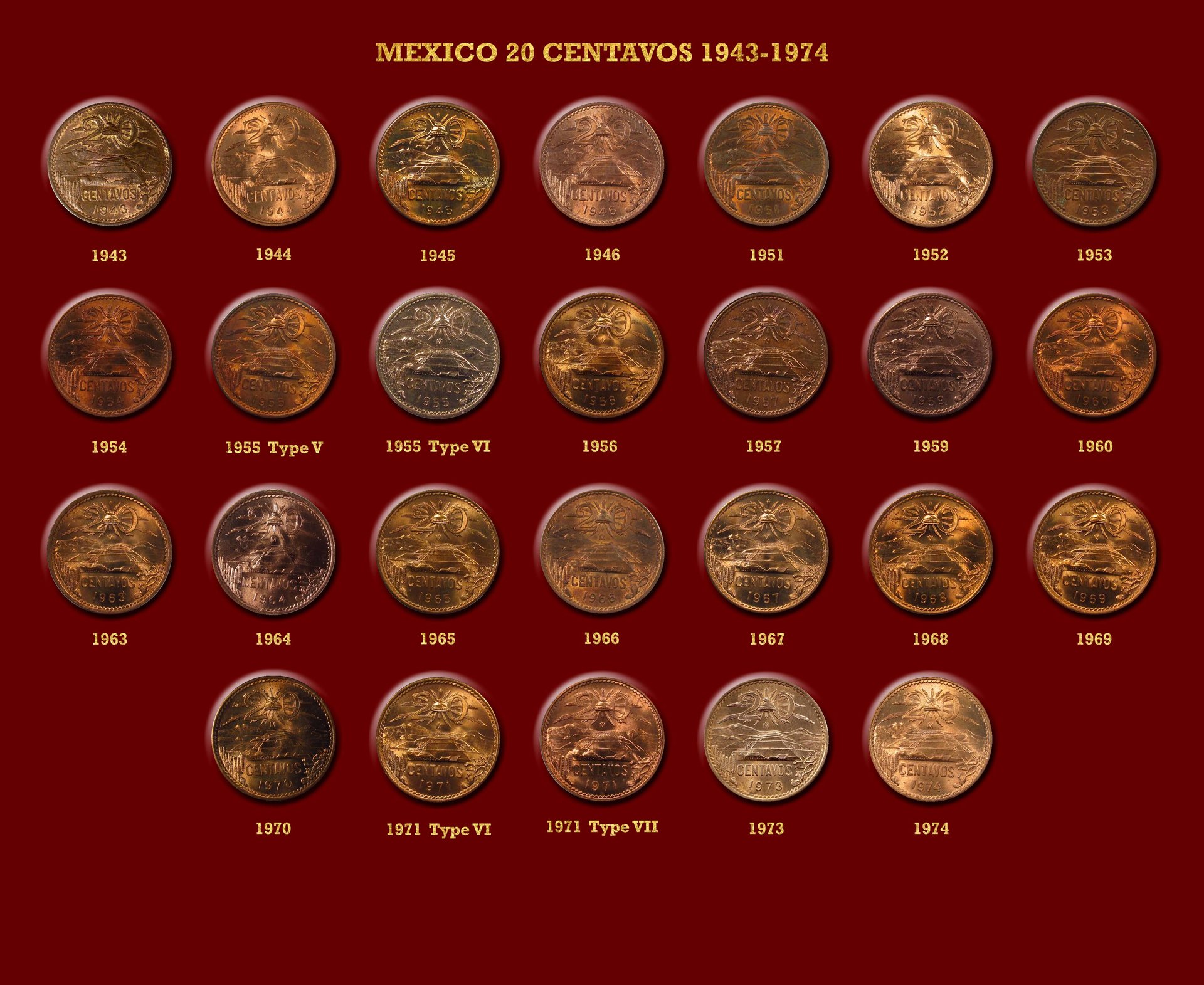 mexico 20 centavos plaque red and gold.jpg