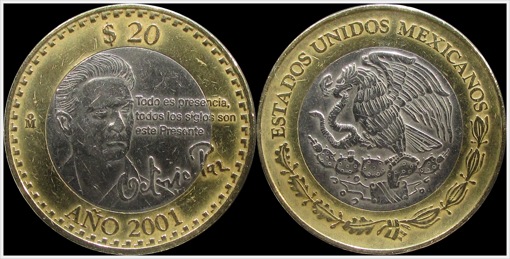 Mexico 2001 20 Pesos Paz.jpg