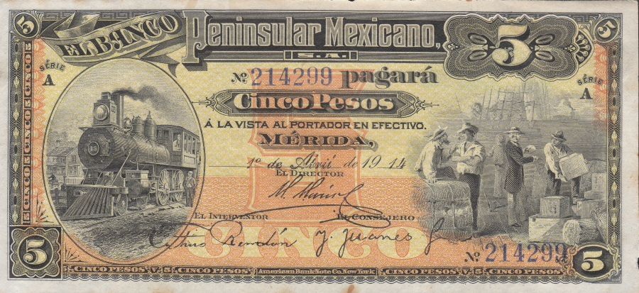 mexico 5pesos 4_01_1944bP-S465a obverse.jpg