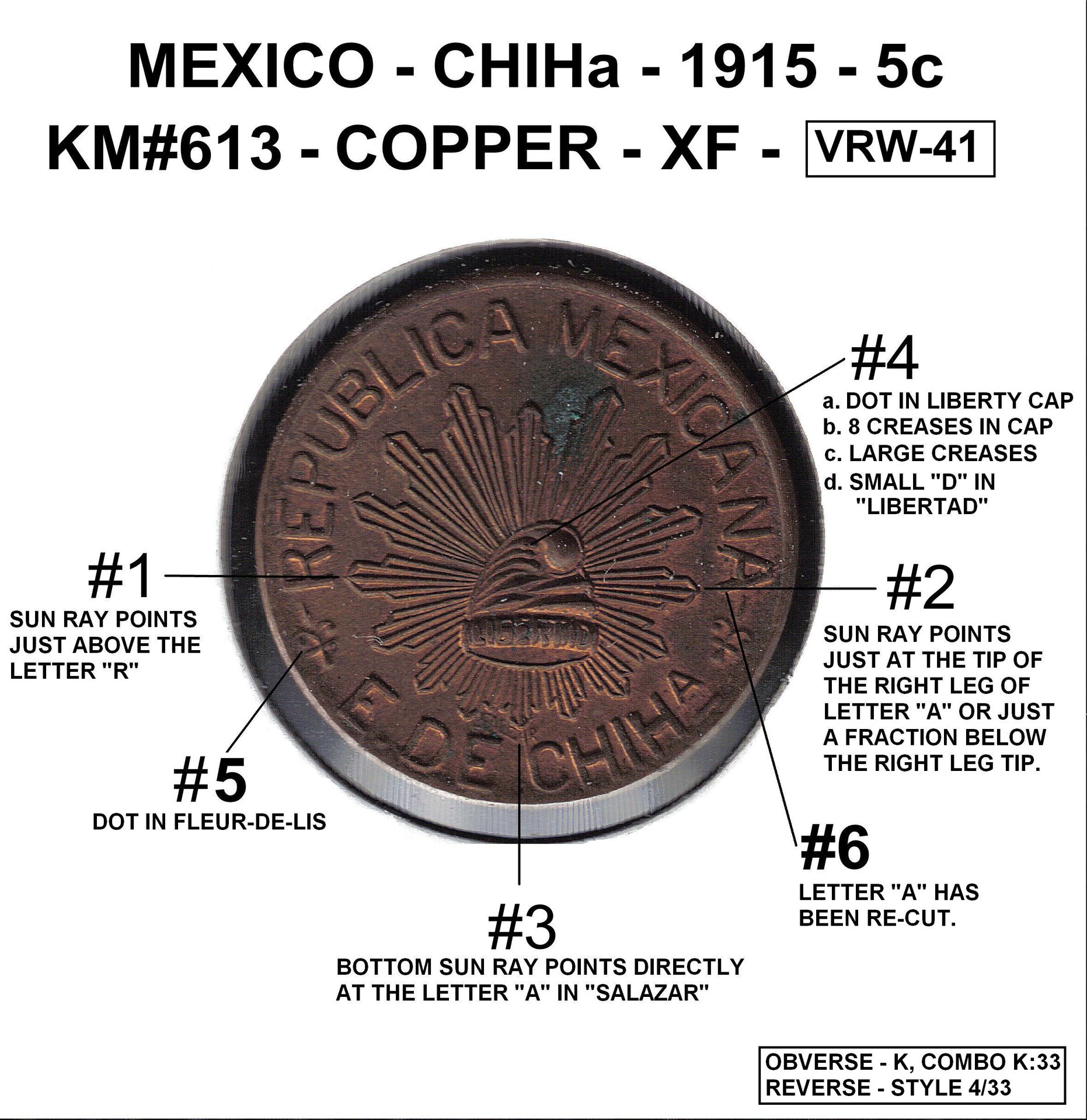 Mexico - Chiha - 1915 - 5c - km613 - Copper - XF - Obv - VRW 41 (with ID).jpg