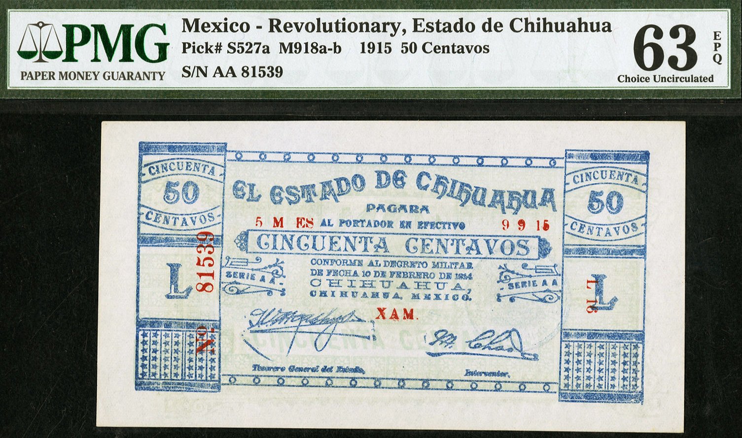 Mexico_1915_50centavos_revolutionary_EstadodeChihuahua_PS527a_M918a-b_face.jpg
