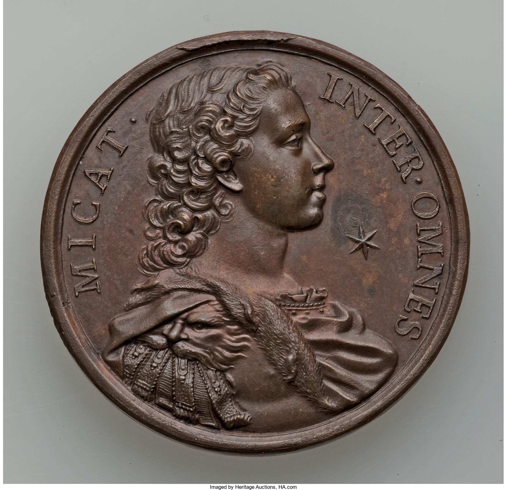 MGeorge II Era bronze Jacobite Succession Medal ND (1731),.jpg