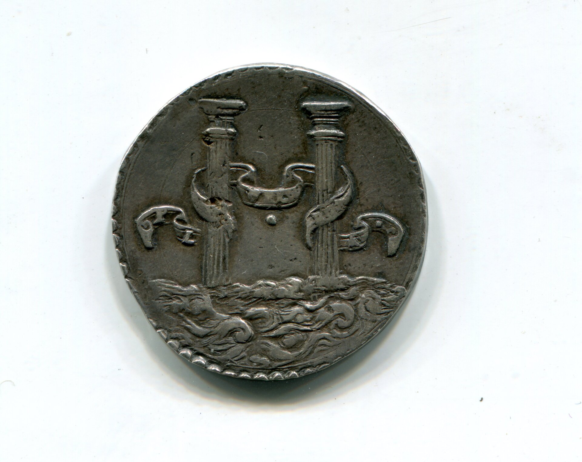 Milan Francesco II Sforza in name of Chas V Teston nd 1522-35 rev 957.jpg